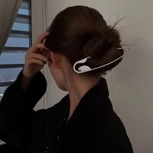 🆕️  Bobby Pin Hairpin Hair Tie Silver Large NWOT